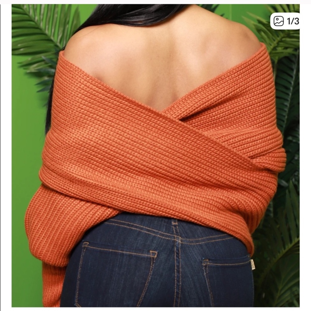 Multi Way Wrap Sweater - Picture 3 of 5